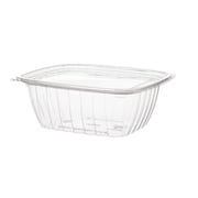 Eco-Products Clear Disposable Rectangular Deli Container with Lid, Eco-Friendly Compostable PLA Plastic Food Container, 32 oz, Case of 200