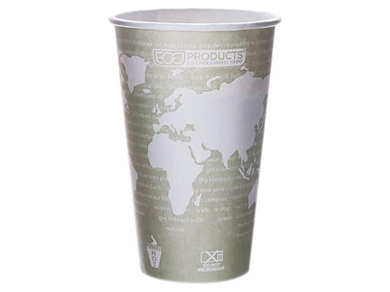 Eco-Products 16 Ounce World Art Hot Cups - Multipack of 50 - Walmart.com