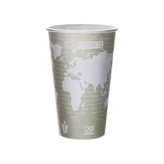 Eco-Products EP-BHC16-WAPK 16.00 oz. World Art Hot Cups - 50/Pack