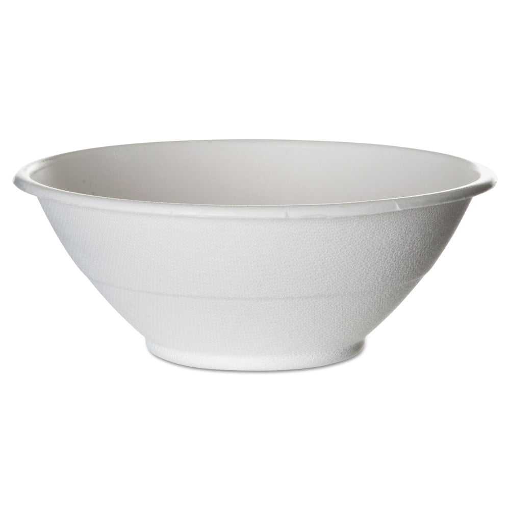Renewable Sugarcane Bowls, 24 oz, Natural White, 50/Pack, 8 Packs/Carton Renewable Sugarcane Bowls, 24 oz, Natural White, 50/Pack, 8 Packs/Carton