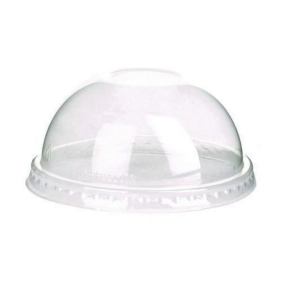 Eco-Products EP-DLCC Compostable Cold Drink Cup Lids, Dome, Clear, 1000/Ctn