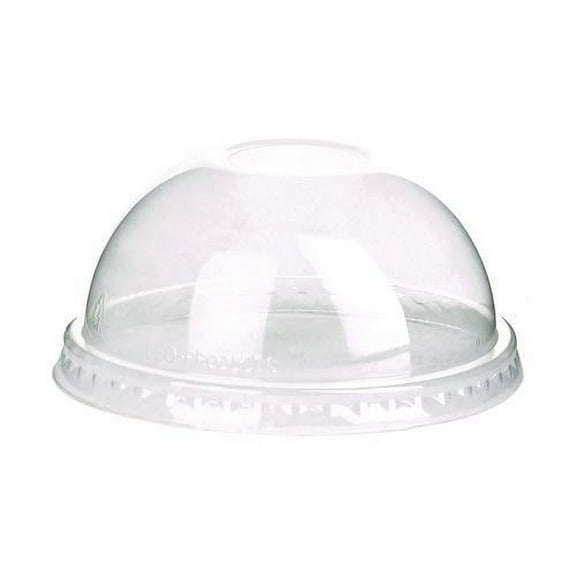 Eco-Products EP-DLCC Compostable Cold Drink Cup Lids, Dome, Clear, 1000/Ctn