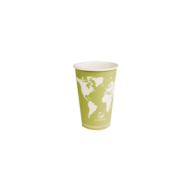 Eco-Products World Art 16 oz Compostable Hot Coffee Cups, Disposable ...
