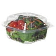 thumbnail image 1 of Eco Products EPLC6 6 x 6 x 3 in. Renewable & Compostable Clear Clamshells - 80 per Pack, Pack of 3, 1 of 1