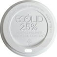 thumbnail image 1 of Eco-Products EcoLid 25% Recy Content Hot Cup Lid, White, F/10-20oz, 100/PK, 10 PK/CT (EPHL16WR), 1 of 2