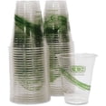 thumbnail image 1 of Eco-Products GreenStripe Cold Cups 12 fl oz - 50 / Pack - Clear, Green - Bioplastic - Cold Drink, 1 of 6