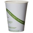 thumbnail image 1 of Eco-Products GreenStripe PLA Hot Cups, 12 Oz, 100% Recycled, White/Green, Pack Of 1,000 Cups, 1 of 4