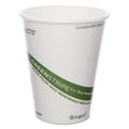 thumbnail image 1 of Eco-Products GreenStripe Disposable Hot Coffee Cup, Eco-Friendly Compostable PLA Lined Take Out Paper Cup, 8 fl oz, Case of 1000, 1 of 2