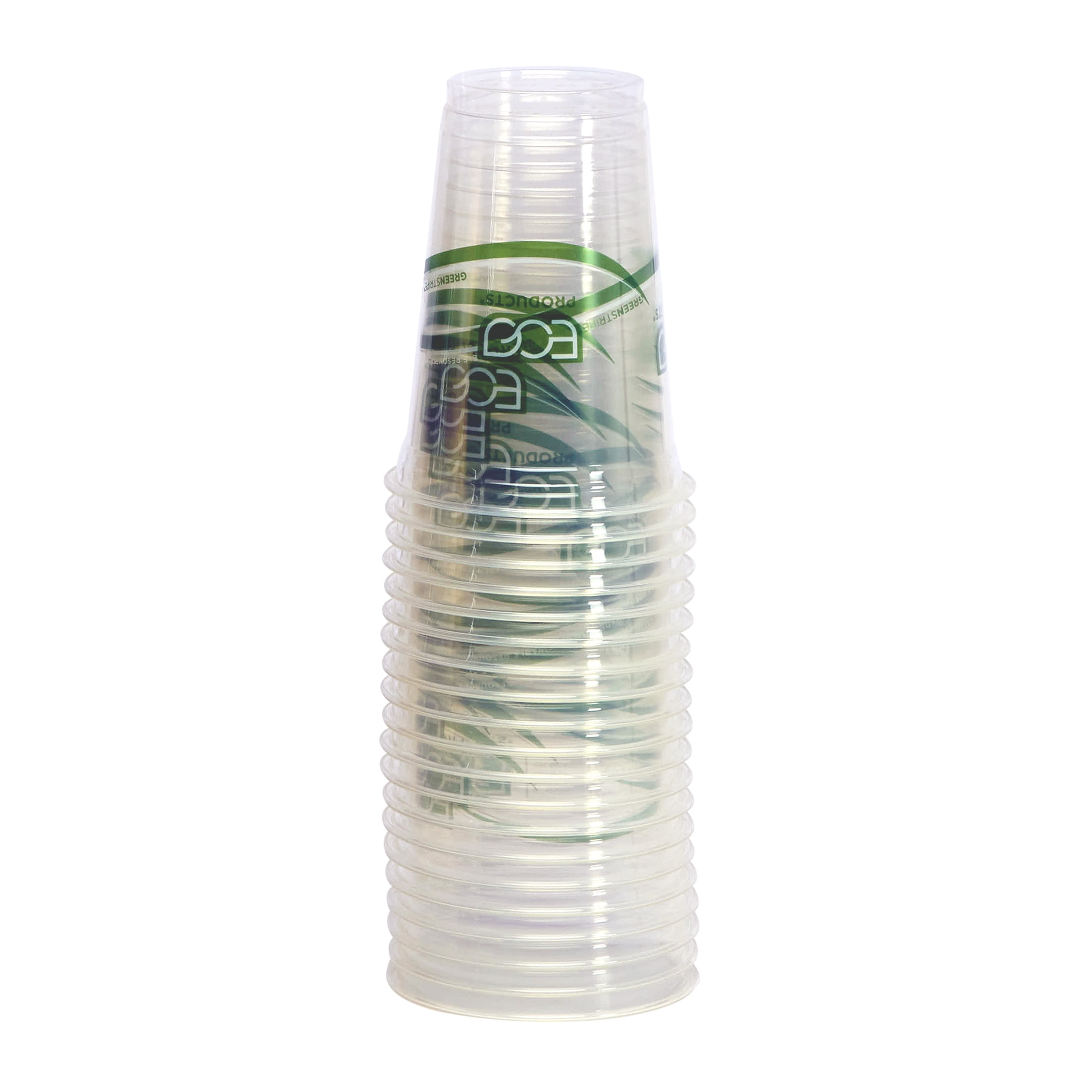 Eco-Products PLA GreenStripe Renewable & Compostable 16OZ Cold Cup, 20CT