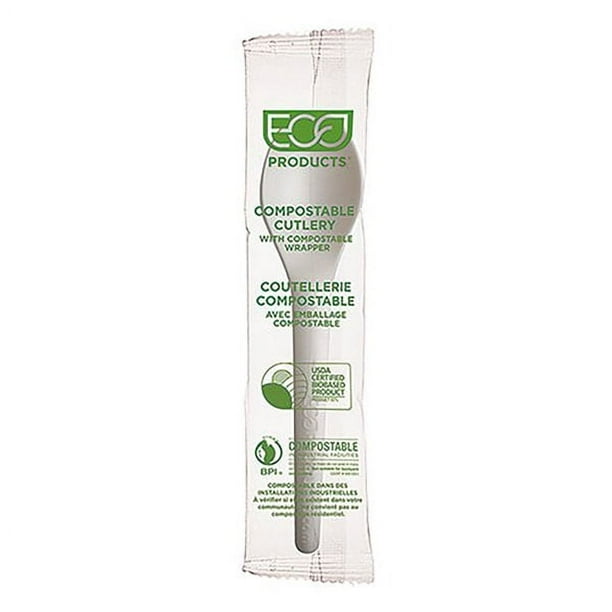Plantware Compostable Cutlery, Spoon, 6 Plantware Compostable Cutlery, Spoon, 6
