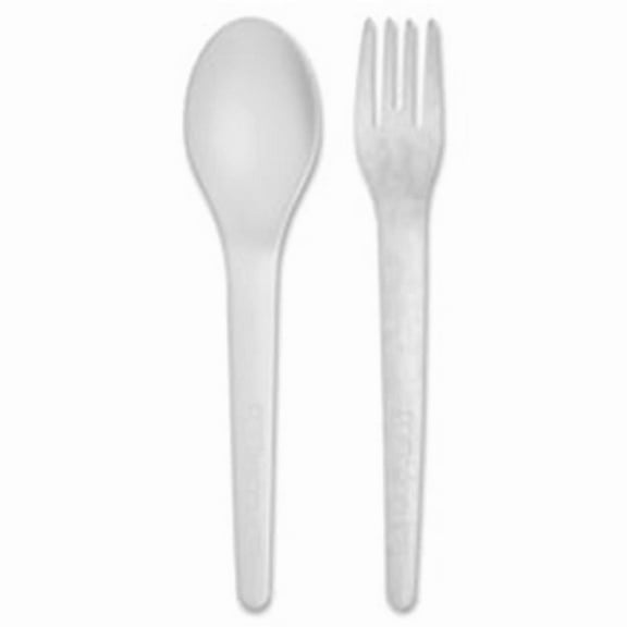 Eco-Products Plantware High-Heat Disposable Cutlery - Fork - 1000 Per Count