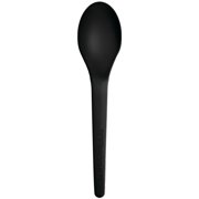 Eco-Products Plantware Spoons, 6", Black, Pack Of 1,000 Spoons