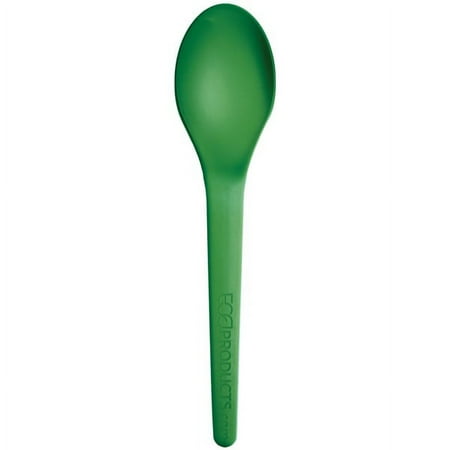 Eco-Products Plantware Spoons, 6", Green, Pack Of 1,000 Spoons