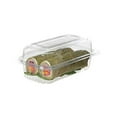 thumbnail image 1 of Eco Products EPLC96 Renewable And Compostable Clear Clamshell Hinged Food Containers, 9 X 6 X 3, Plastic, 80/pack, 3 Packs/carton, 1 of 2