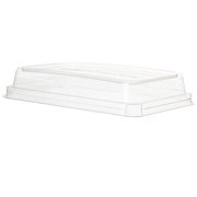 Eco-Products WorldView 100% Recycled Content Lids, Fit 10 x 7" Rectangular Sugarcane Base Eco-Products EP-SCRC107LID-R | 400/Case