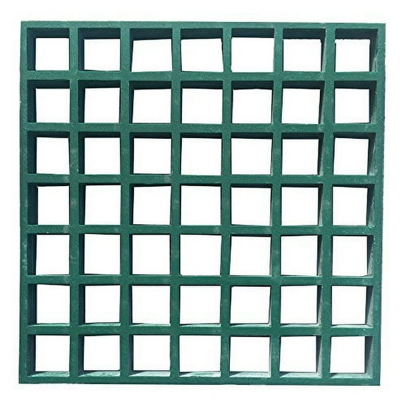 Eco Pultrusions Fiberglass Molded Grating 10.6 Inchx10.6 Inchx1 Inch Green 1-Pack