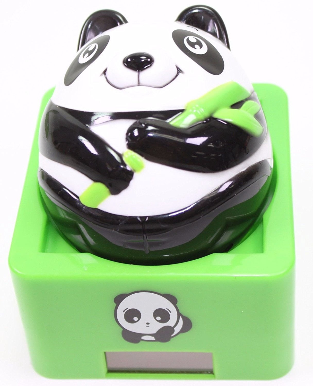 Eco Solar Power Rocking Panda with Bamboo Toy Office Home Decor.