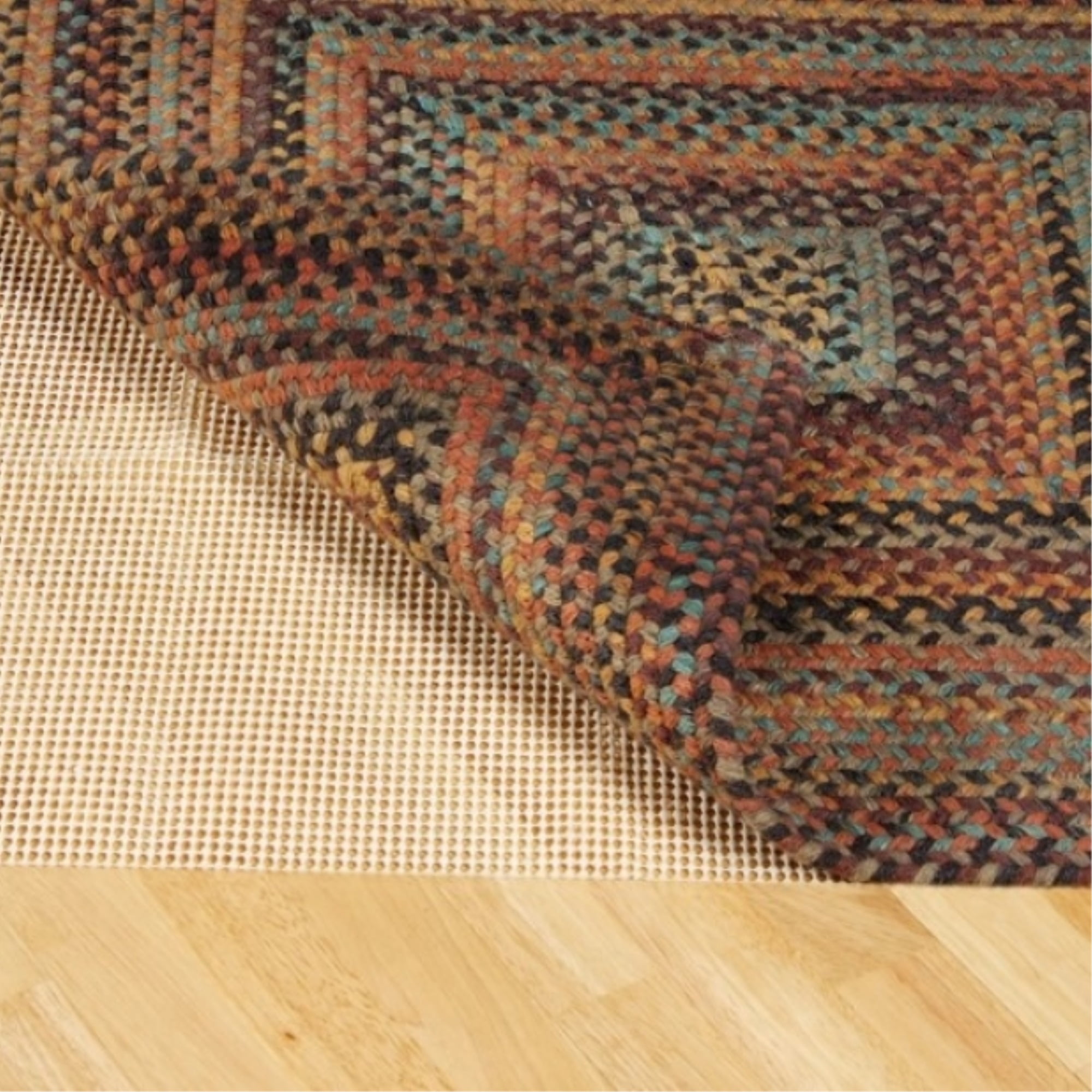 Eco-Friendly 2'x4' Non-Slip Rug Pad, 100% Recycled Plant-Based Oils
