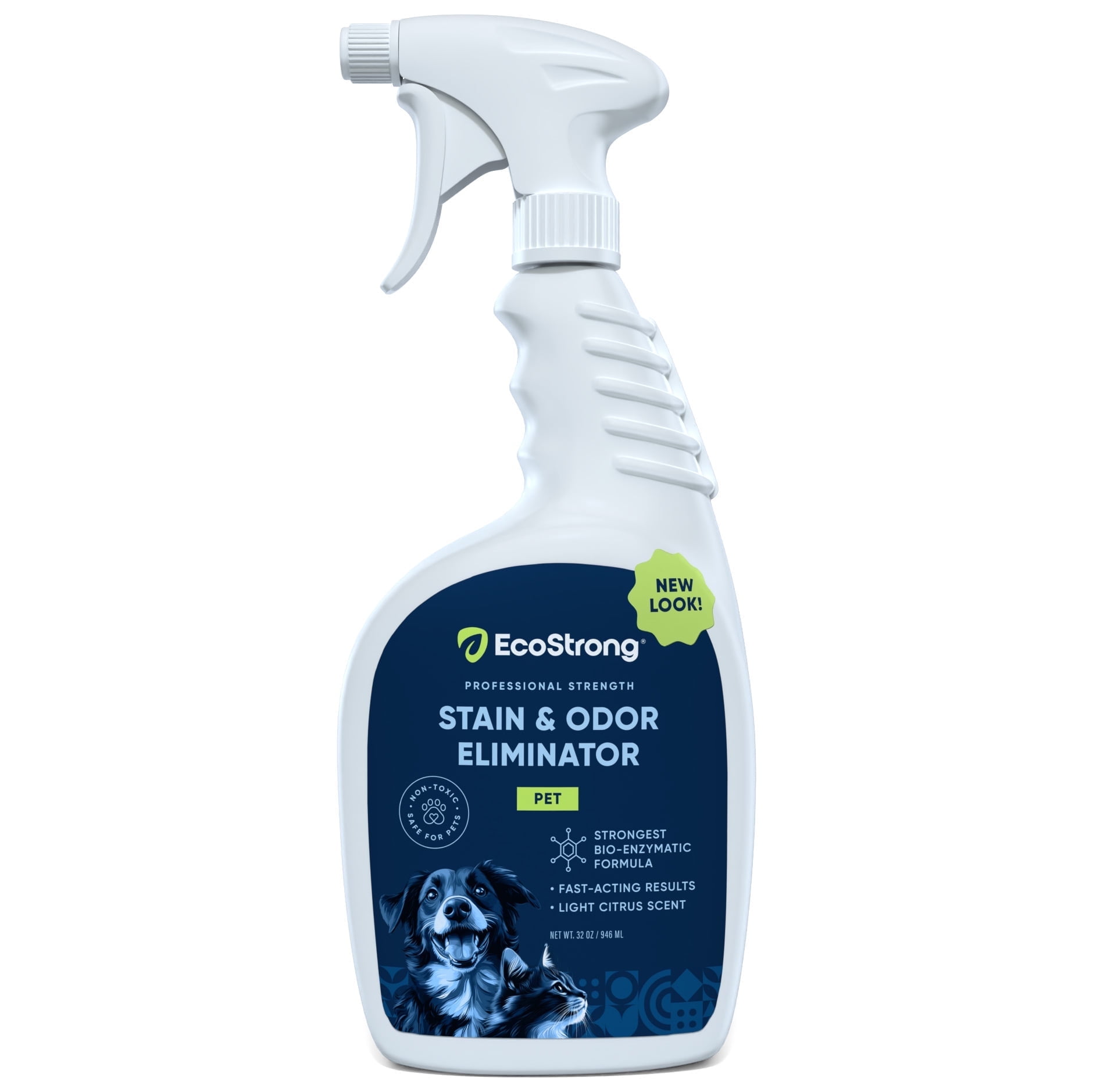 EcoStrong 32 oz White Bio-Enzymatic Pet Stain and Odor Eliminator Spray