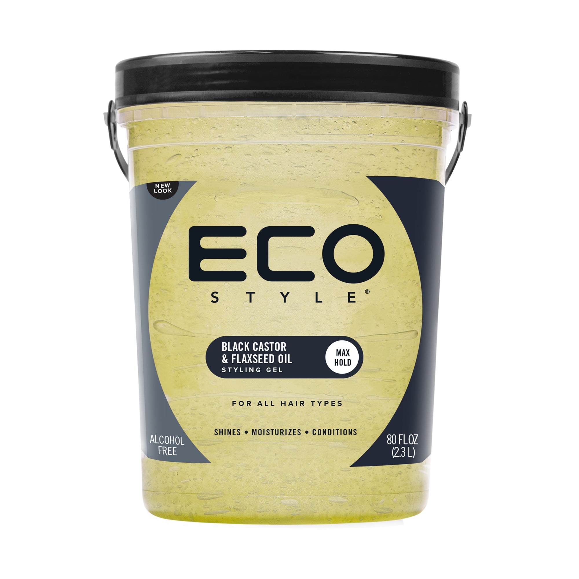 Eco Style Nourishing Unisex Hair Gel with Black Castor & Flaxseed