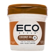 Eco Style Coconut Oil Hair Styling Gel, 16 oz, Moisturizing, Unisex