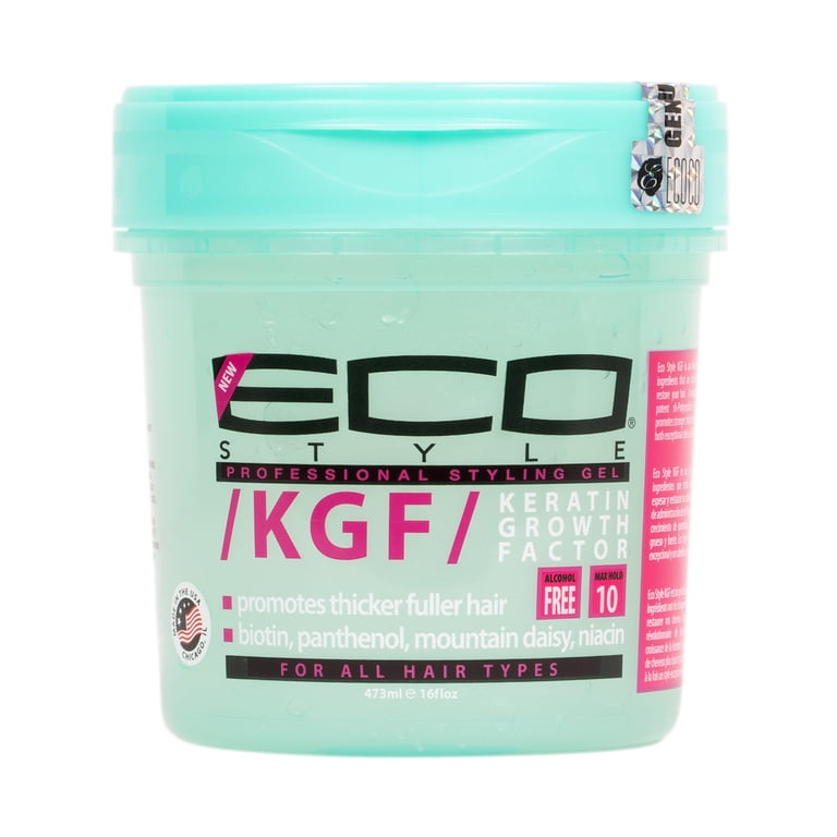 Eco Style Keratin Growth Factor Hair Styling Gel, 16 oz., with