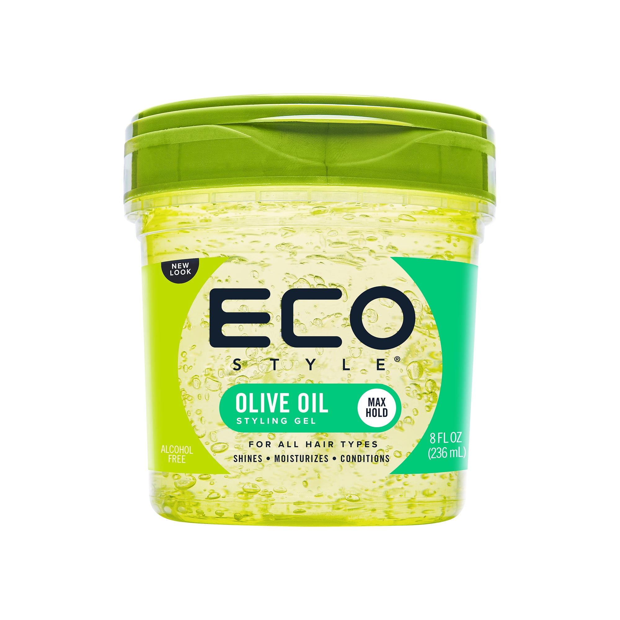 Eco Style Olive Oil Hair Styling Gel, 8 oz., Nourishing, Unisex