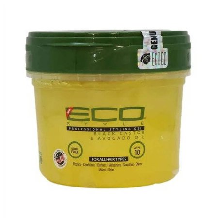 Eco Style Professional Styling Gel Black Castor Avocado Oil 12 oz