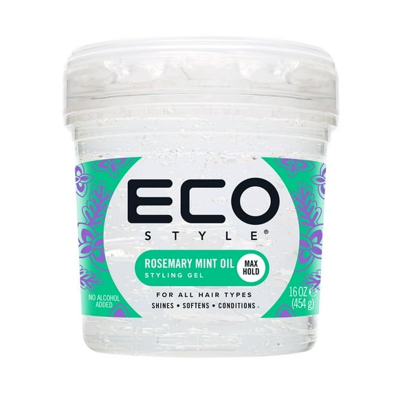 Eco Style Rosemary Mint Oil Gel16oz, Softens, Shine Enhancing, Unisex