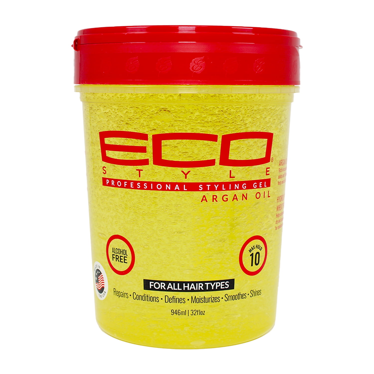 ECO STYLE, Max Hold Styling Gel, 32 fl oz, with Argan Oil