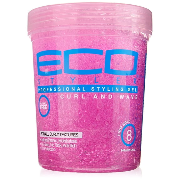 Eco Styler Professional Curl & Wave Firm Hold Styling Gel Pink, 32 oz, 2 Pack