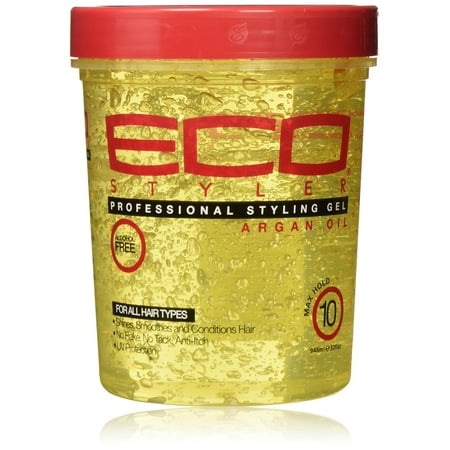 Eco Styler Professional Hair Styling Gel with Argan Oil, 10 Max Hold, 32 Oz, 2 Pack