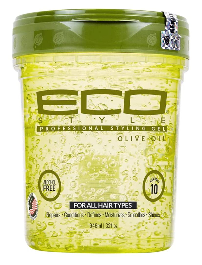Eco Styler Styling Gel 32oz Green Olive Oil Jar (Pack of 3