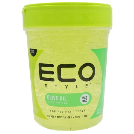 Eco Styling Gel Olive Oil, Green, 32 Oz., Pack of 2