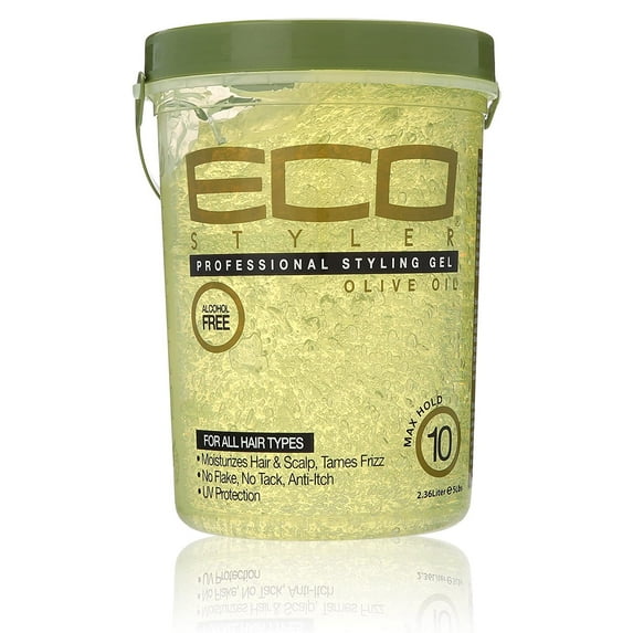 Eco Styling Gel Olive Oil, Green, 80 Oz., Pack of 6