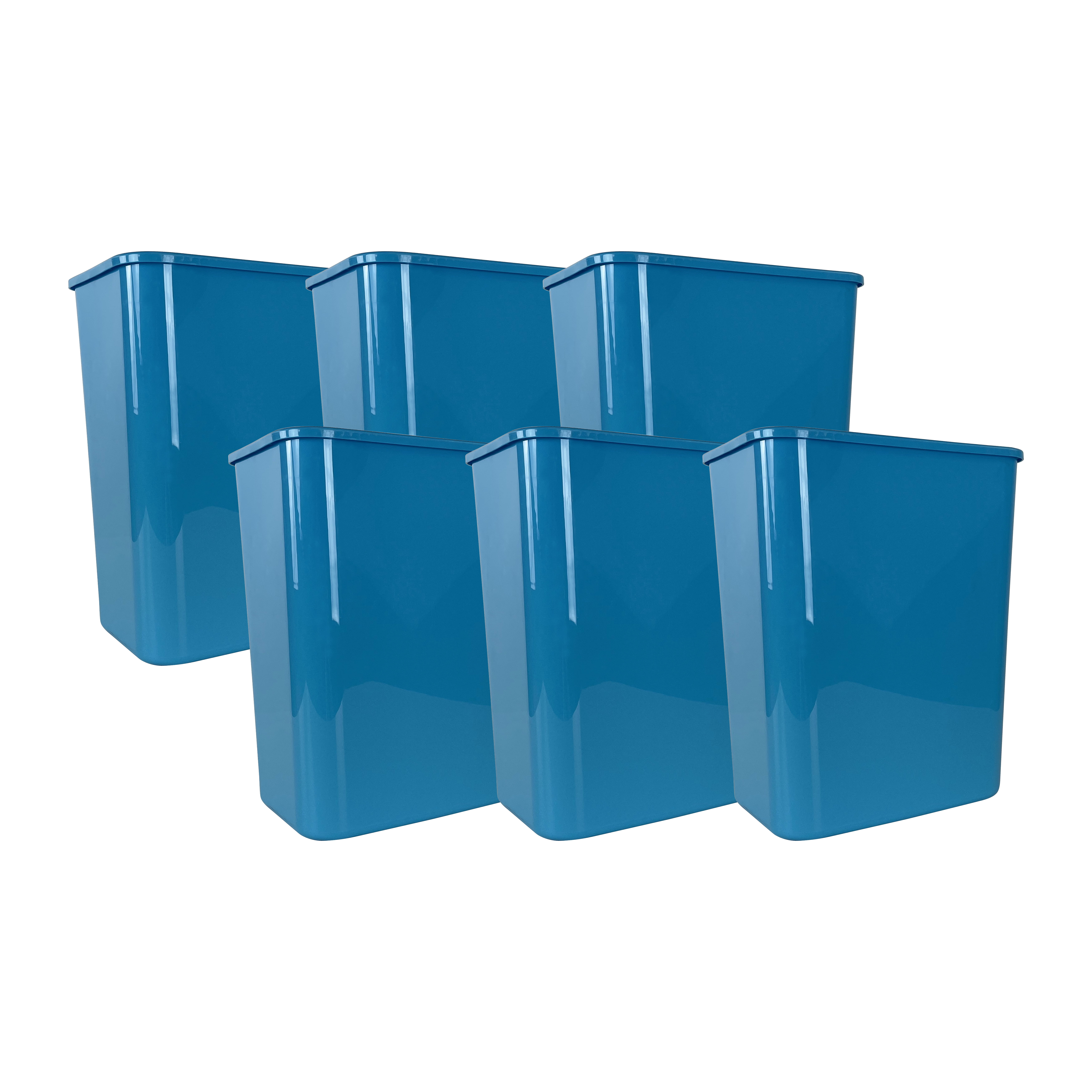 Pack of 5 Eco Nexus® 16 Indoor Trash Cans - Open Top - Glasdon, Inc.