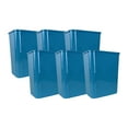 thumbnail image 1 of Eco Tech 5.5 gal Plastic Open Top Kitchen Trash Can, 6 Pack, Teal, 1 of 8