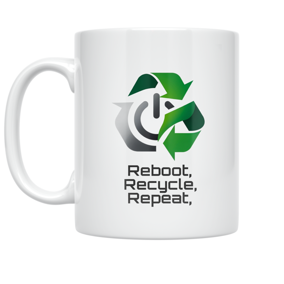 Eco Tech Lifestyle Design - Tech Enthusiast - 11 oz Ceramic Coffee Mug