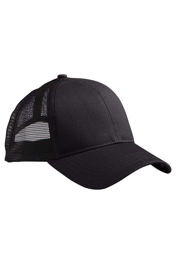 Eco Trucker Organic/Recycled Cap , EC7070 , BLACK/ BLACK , One Size