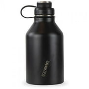 Eco Vessel  64 oz Unisex Boss Trimax Insulated Stainless Steel Water Bottle, Growler Black