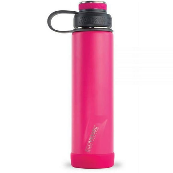 Eco Vessel 734820 24 oz Boulder Trimax Insulated Stainless Steel Water Bottle, Magenta