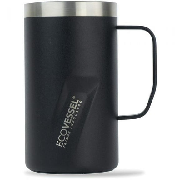Eco Vessel 734826 16 oz Transit Trimax Mug, Black