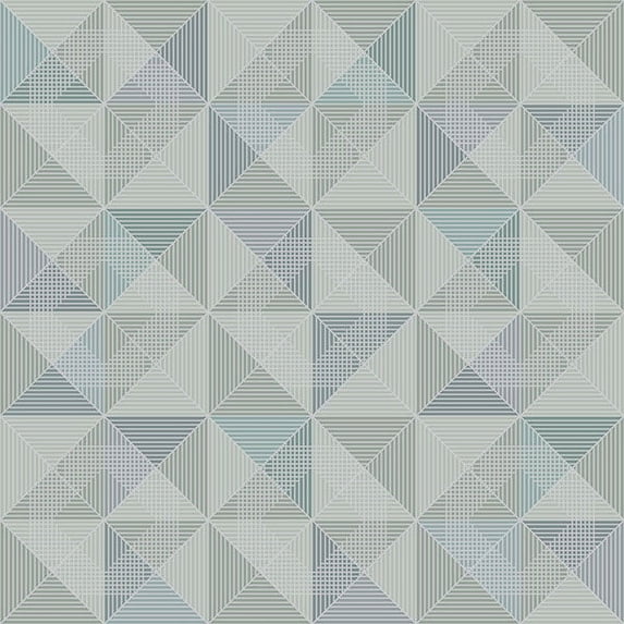 Eco Wallpaper Dabria Blue Geometric Wallpaper