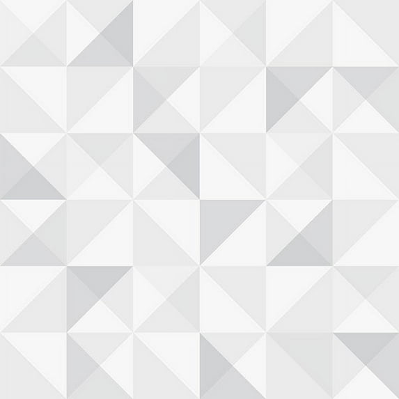 Eco Wallpaper Dabria White Geometric Wallpaper