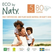 Eco by Naty Diapers for Sensitive Skin, Size 5, 80 Count