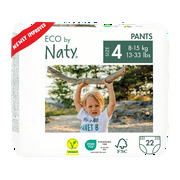 Eco by Naty Pull on Pants, Size 5, 80 Pants, Disposable Baby Diapers/Pull Ups