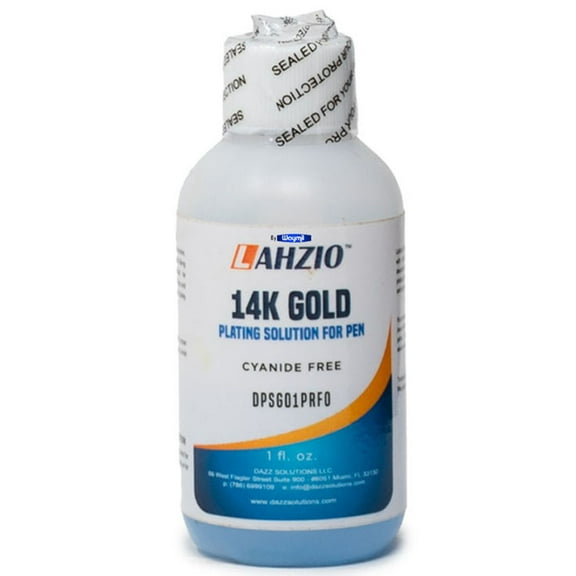 Eco-friendly 14k Color Gold Pen Plating Solution for Pen Jewelry Grade 1 Fl OZ