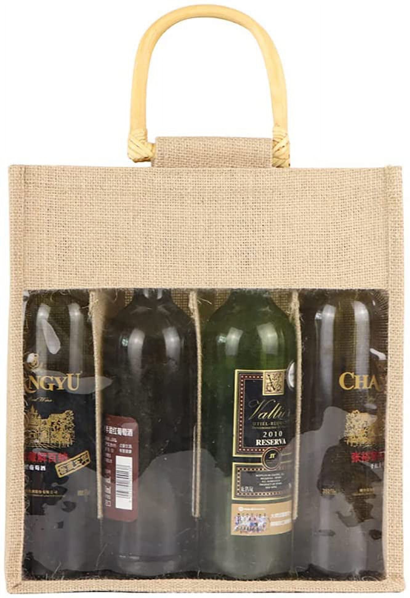 Wine Bottle Mexican Plastic Tote 14 X 4.5 In Gift Bag – Pura Vida