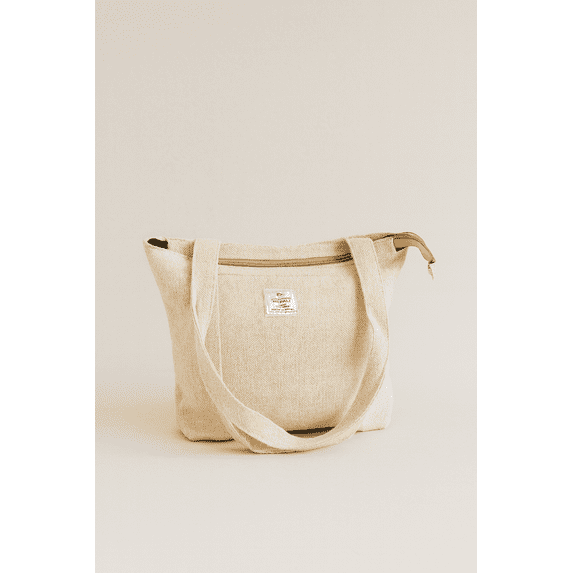 Eco-friendly Hemp Grocery Reusable Bag - White