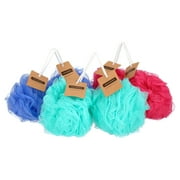 Eco-friendly Mesh Bath and Shower Sponge - Loofah- Poof [Multicolor 6-pack]